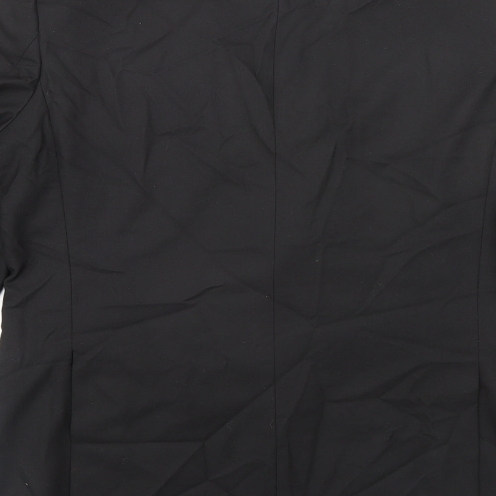 Marks & Spencer Mens Black Polyester Jacket Suit Jacket Size 42 Big & Tall
