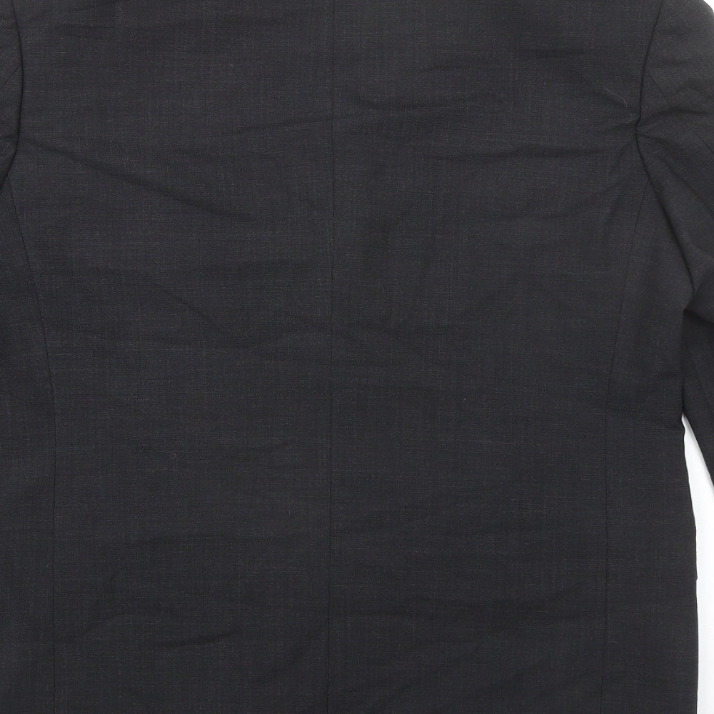 Marks & Spencer Mens Grey Polyester Jacket Suit Jacket Size 40 Regular