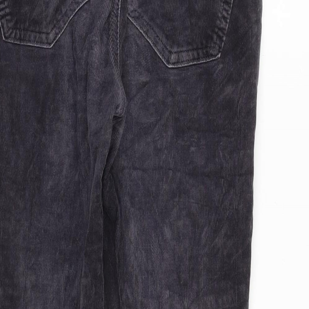 Gap Womens Grey Cotton Trousers Size 25 in Slim Zip