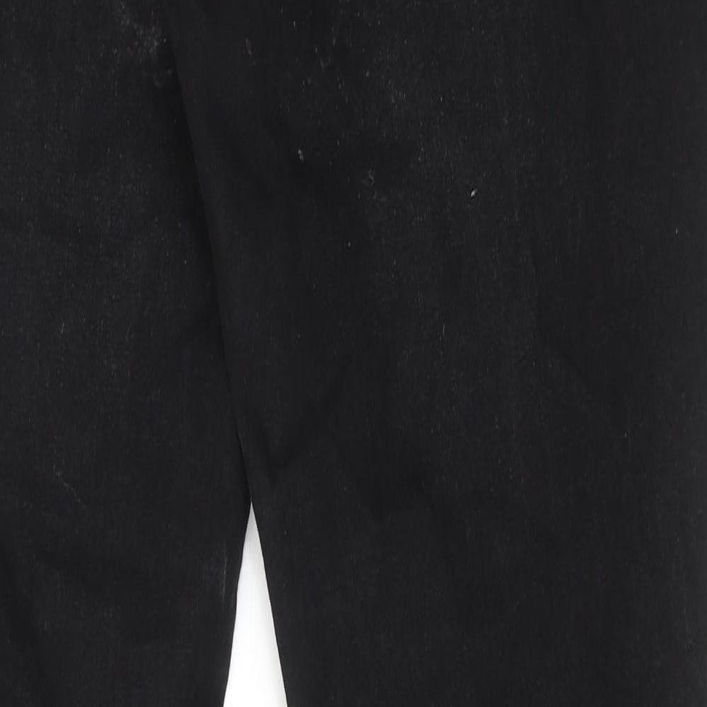 NEXT Mens Black Cotton Skinny Jeans Size 30 in L29 in Regular Zip