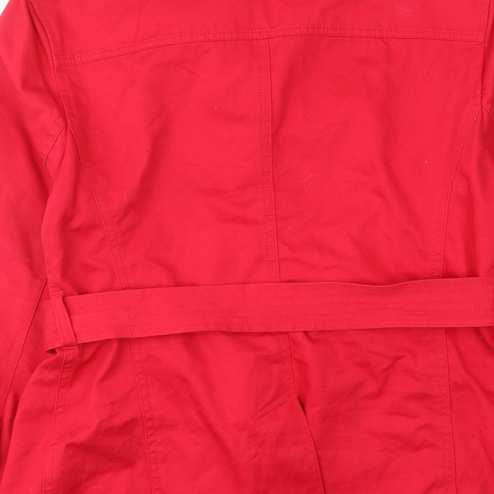 Essential Style Womens Red Jacket Size 12 Button