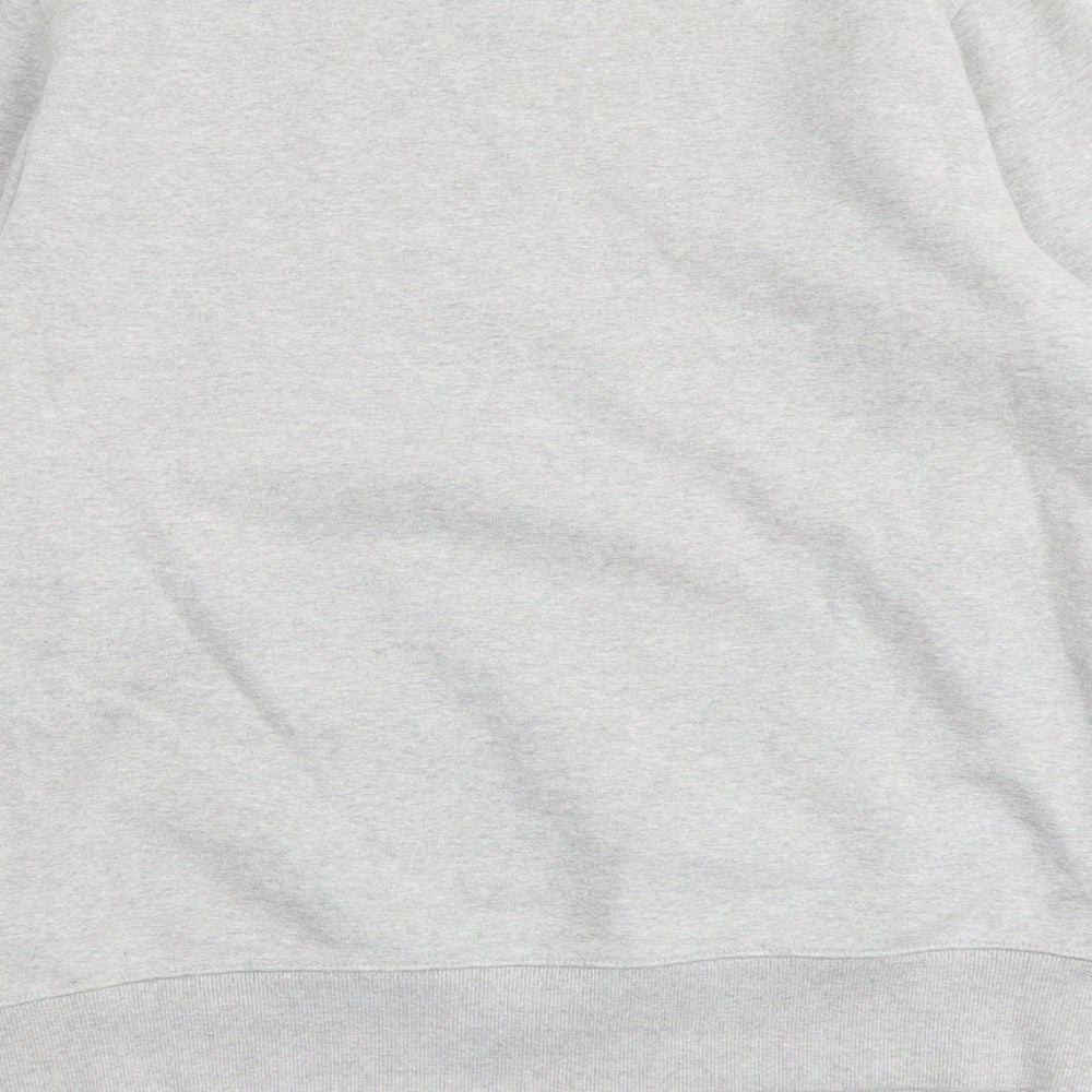 HVPE Mens Grey Cotton Pullover Sweatshirt Size S