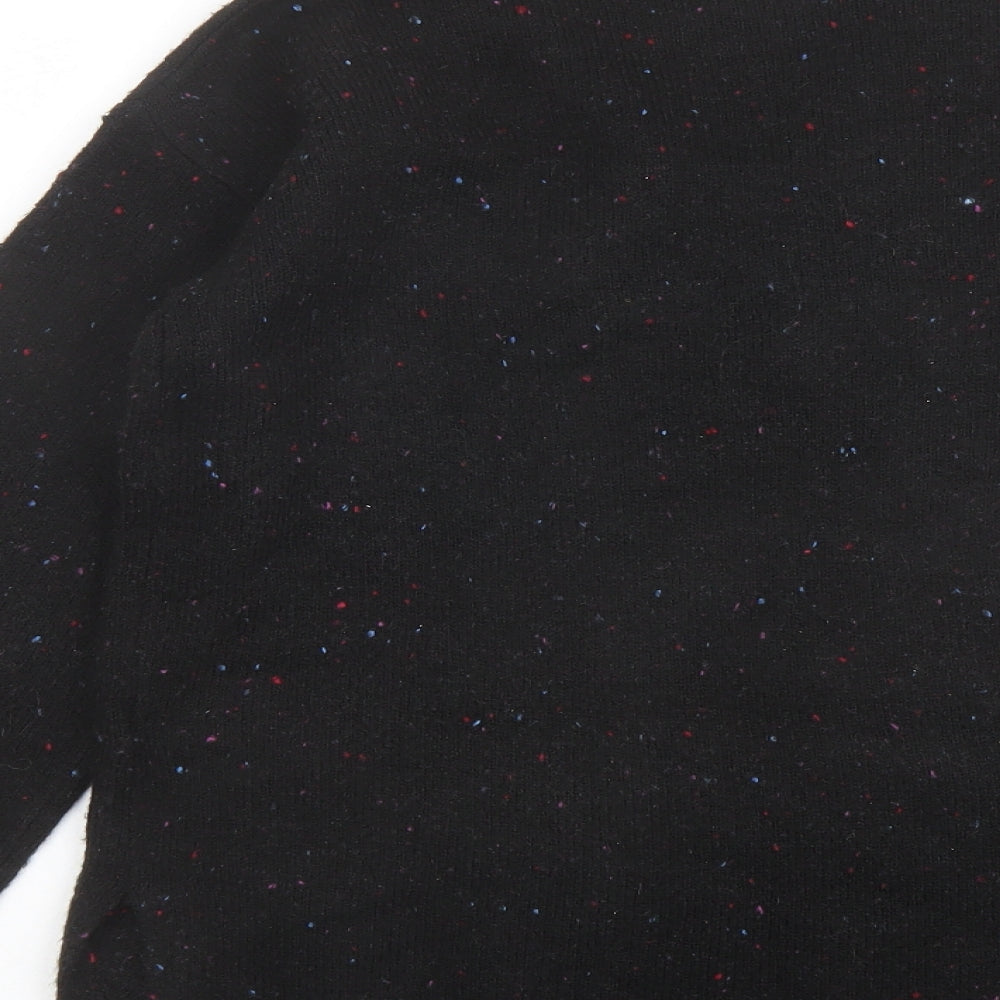 Marks & Spencer Womens Black Round Neck Acrylic Pullover Jumper Size XS