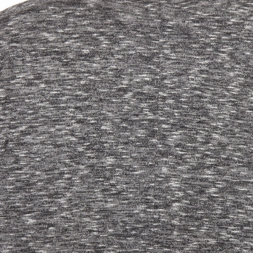 New Look Womens Grey Round Neck Polyester Pullover Jumper Size S