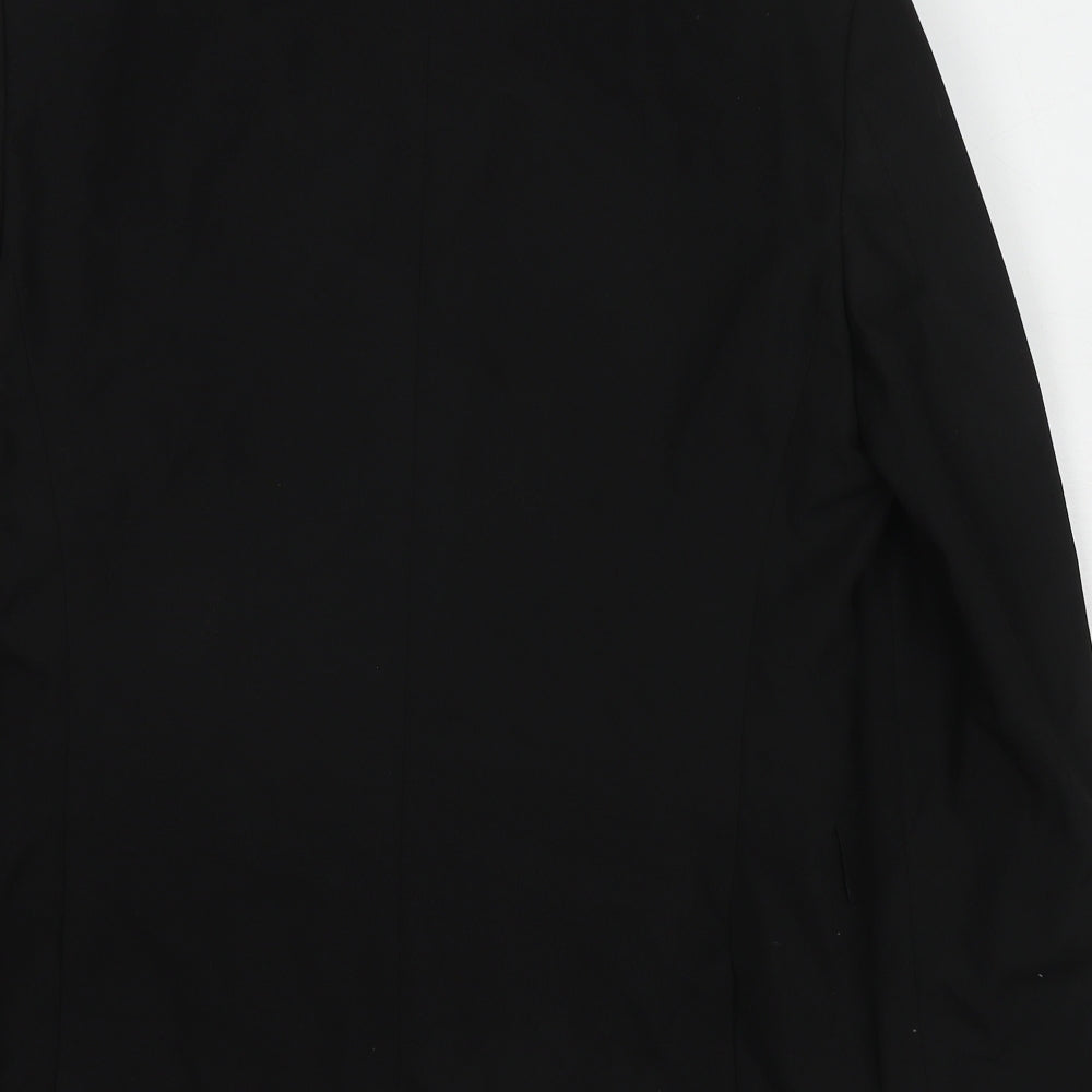 NEXT Mens Black Polyester Jacket Suit Jacket Size 38 Regular