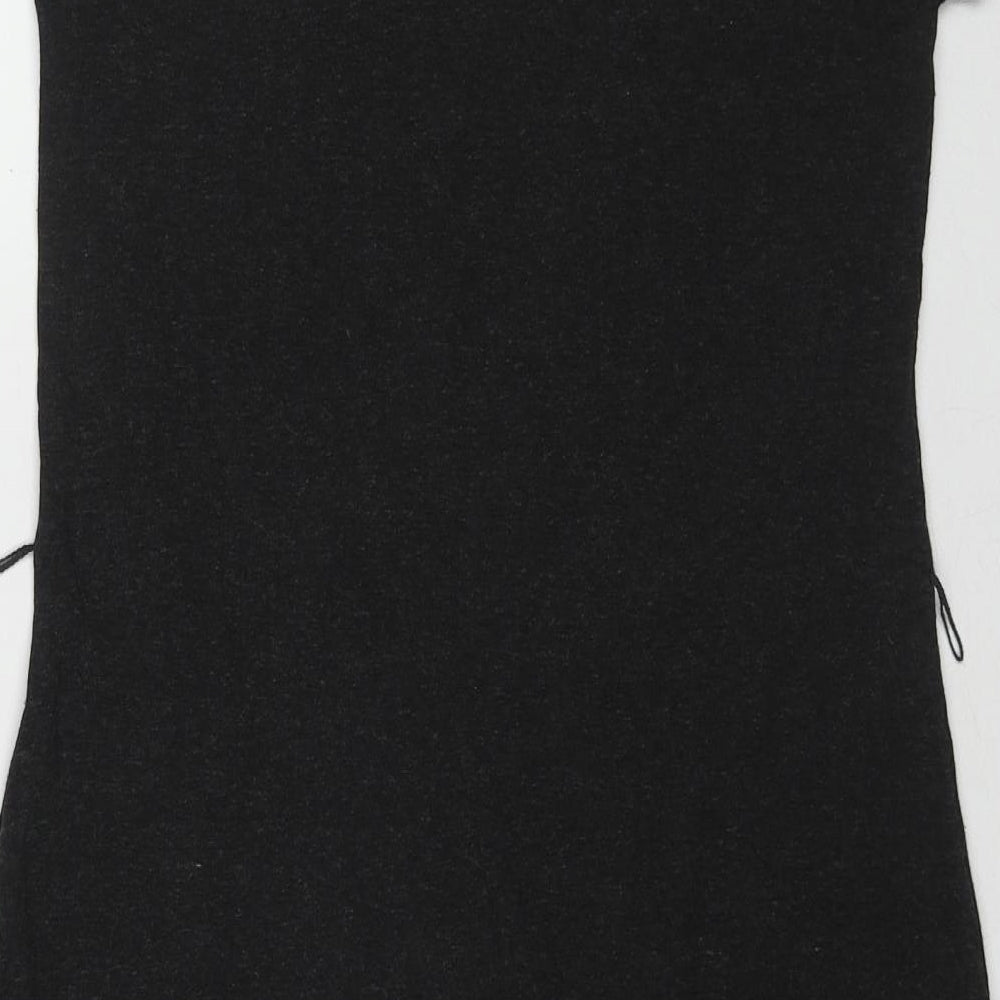 The White Company Womens Grey Viscose Shift Size M Square Neck Pullover