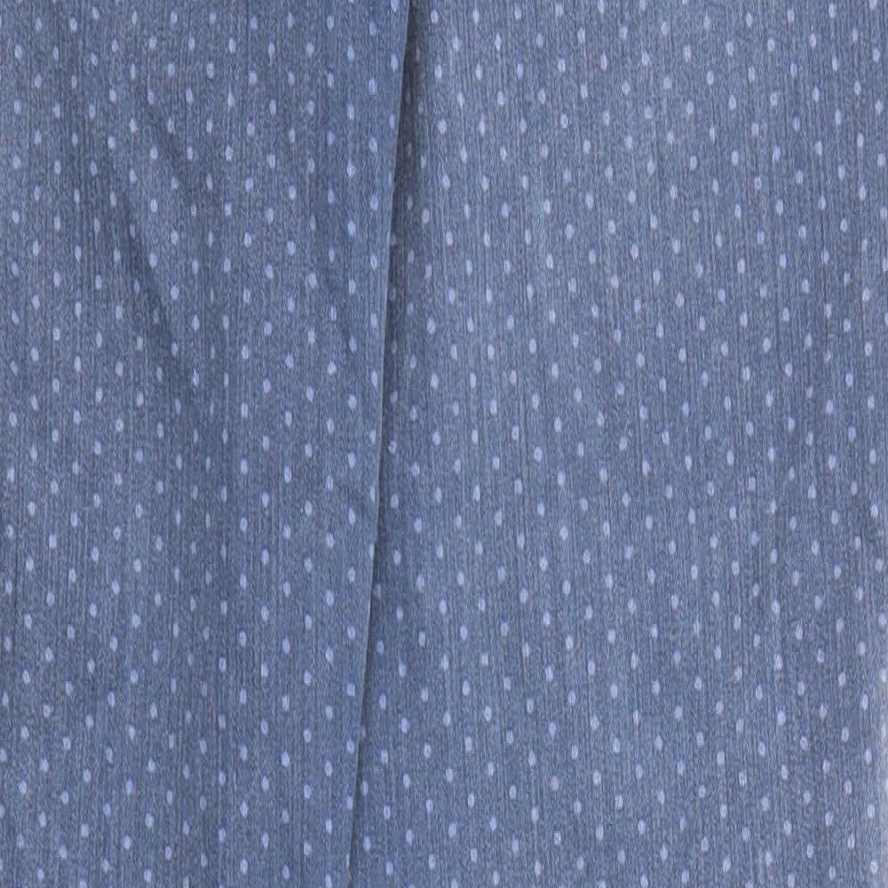 Esprit Womens Blue Polka Dot Cotton Skinny Jeans Size 29 in L27 in Regular Zip - Ankle Zip