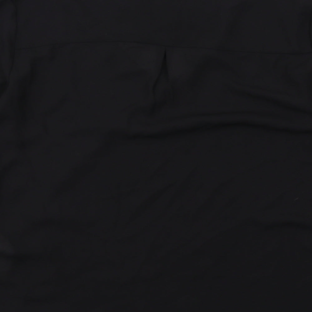 Only Womens Black Polyester Basic Blouse Size 8 V-Neck