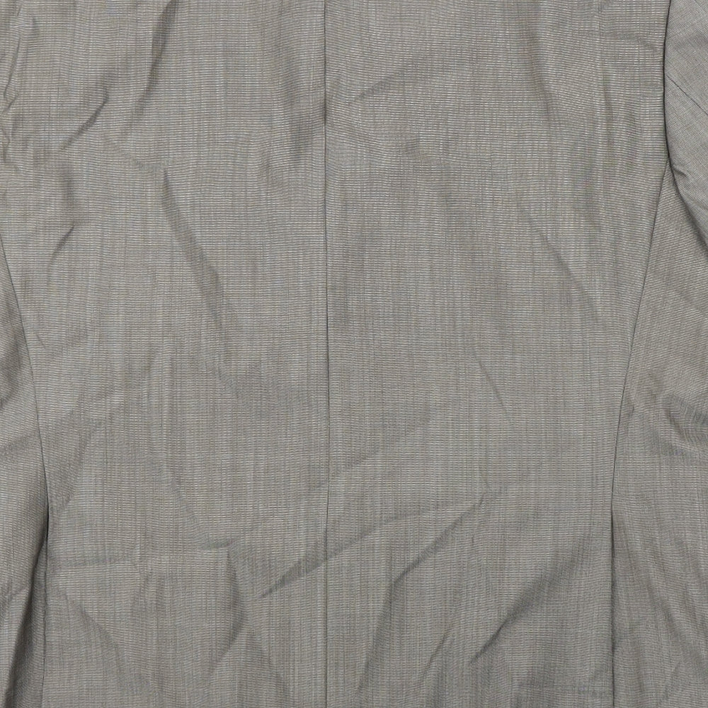Benvenuto Mens Beige Wool Jacket Suit Jacket Size 44 Regular