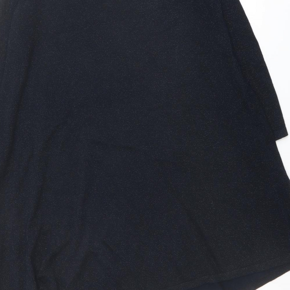 NEXT Womens Blue Round Neck Viscose Pullover Jumper Size 12