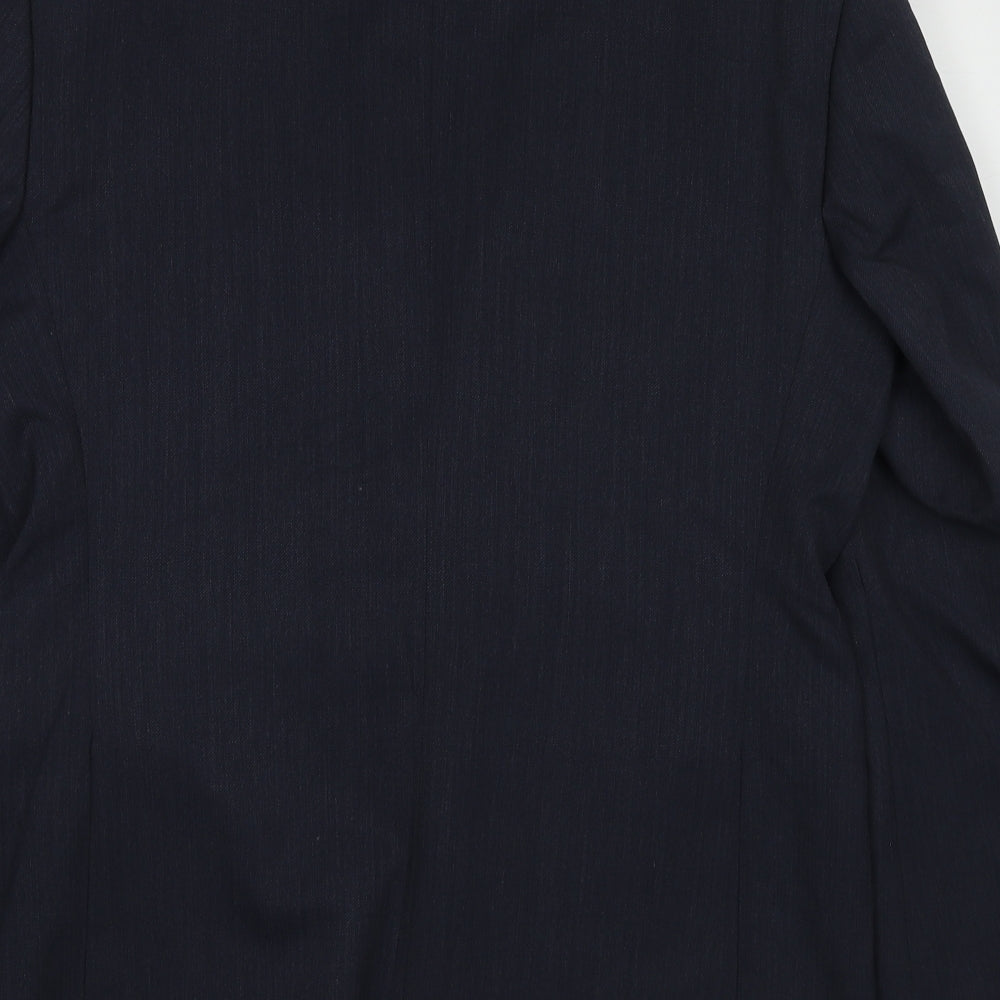 Marks & Spencer Mens Blue Wool Jacket Suit Jacket Size 44 Regular