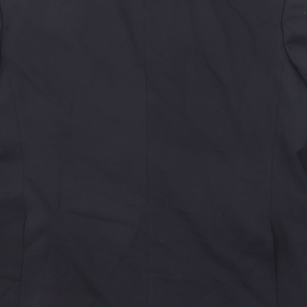 Marks & Spencer Mens Blue Polyester Jacket Suit Jacket Size 44 Regular