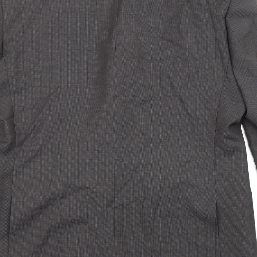 Marks & Spencer Mens Grey Wool Jacket Suit Jacket Size 42 Regular