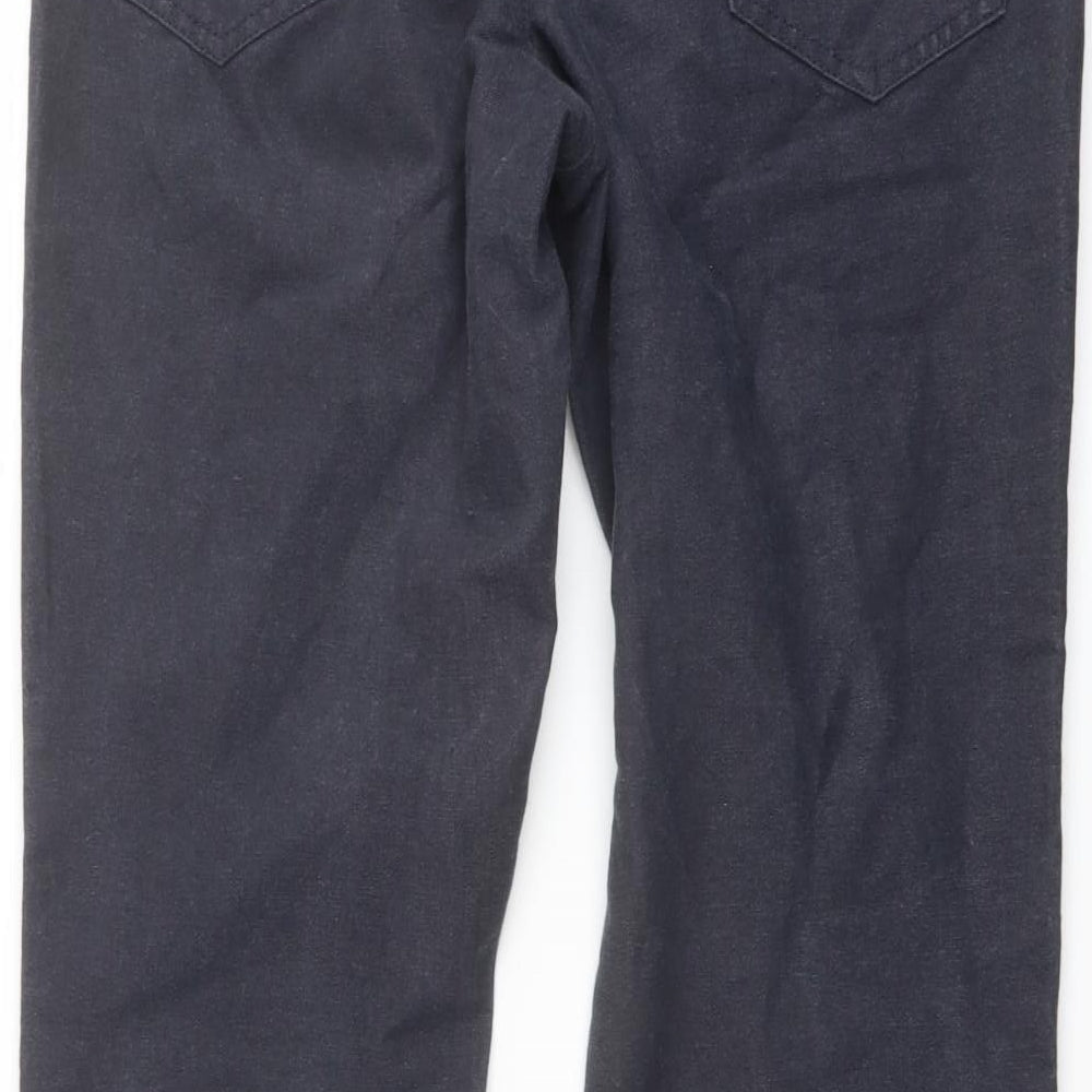 RJR.John Rocha Mens Grey Cotton Straight Jeans Size 32 in L30 in Regular Button