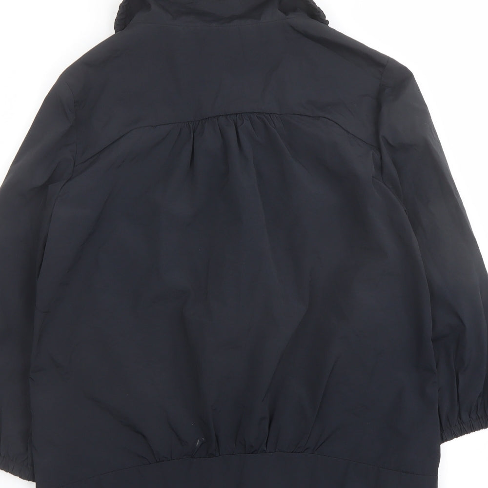 H&M Womens Blue Jacket Size 10 Snap
