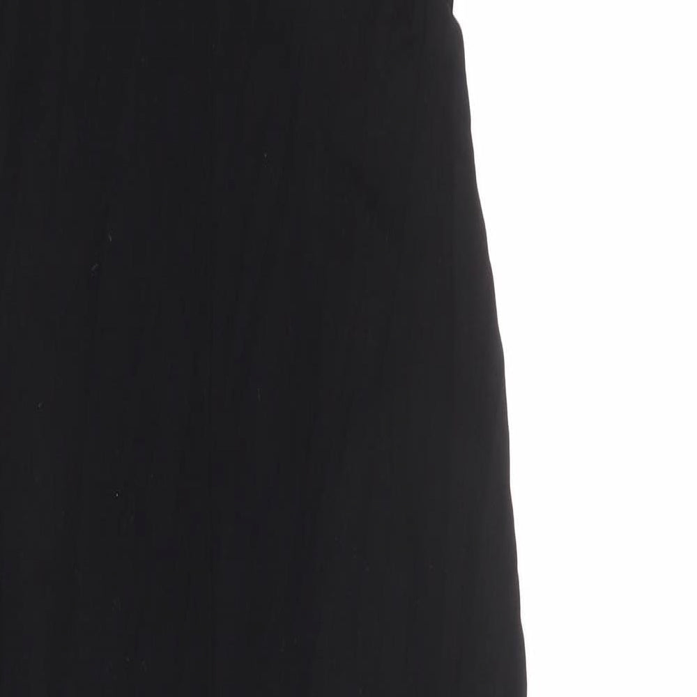 ASOS Womens Black Viscose Shift Size 8 Halter Pullover