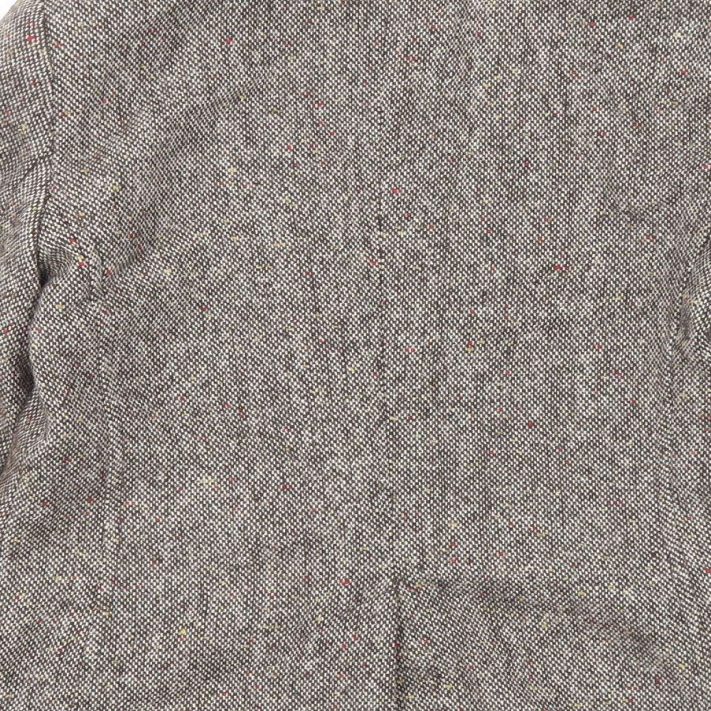 Topshop Womens Multicoloured Geometric Jacket Size 8 Snap