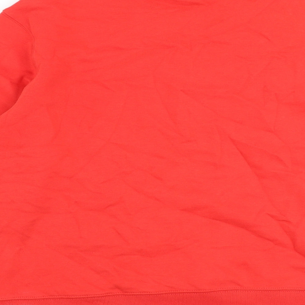 Marks & Spencer Womens Red Polyester Pullover Sweatshirt Size S Pullover