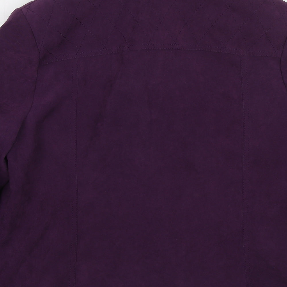 EWM Womens Purple Jacket Size 16 Zip