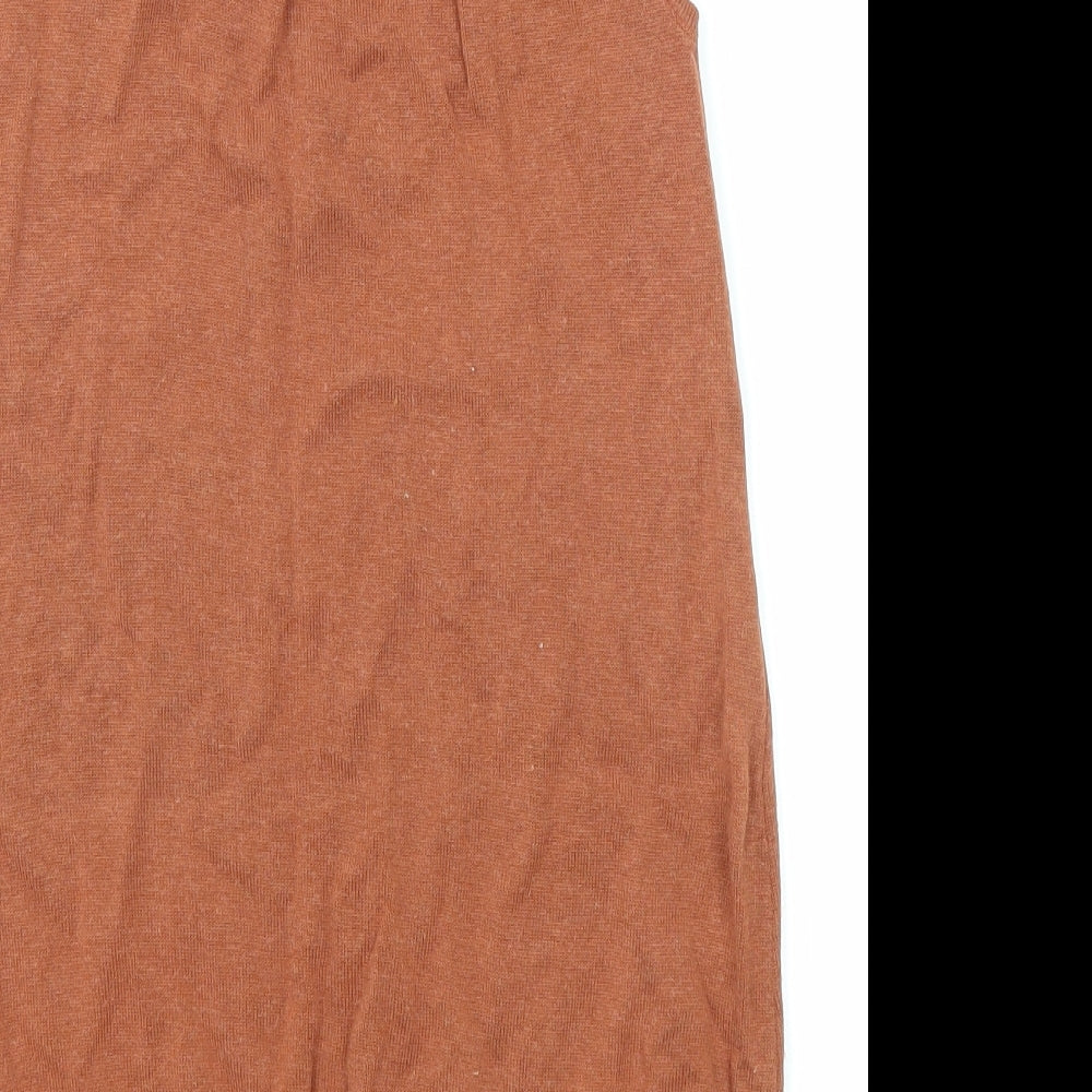 Principles Womens Brown Round Neck Viscose Pullover Jumper Size 12