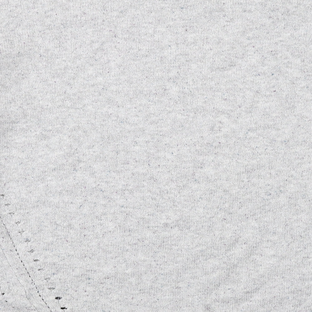 Topshop Womens Grey Round Neck Acrylic Pullover Jumper Size 10