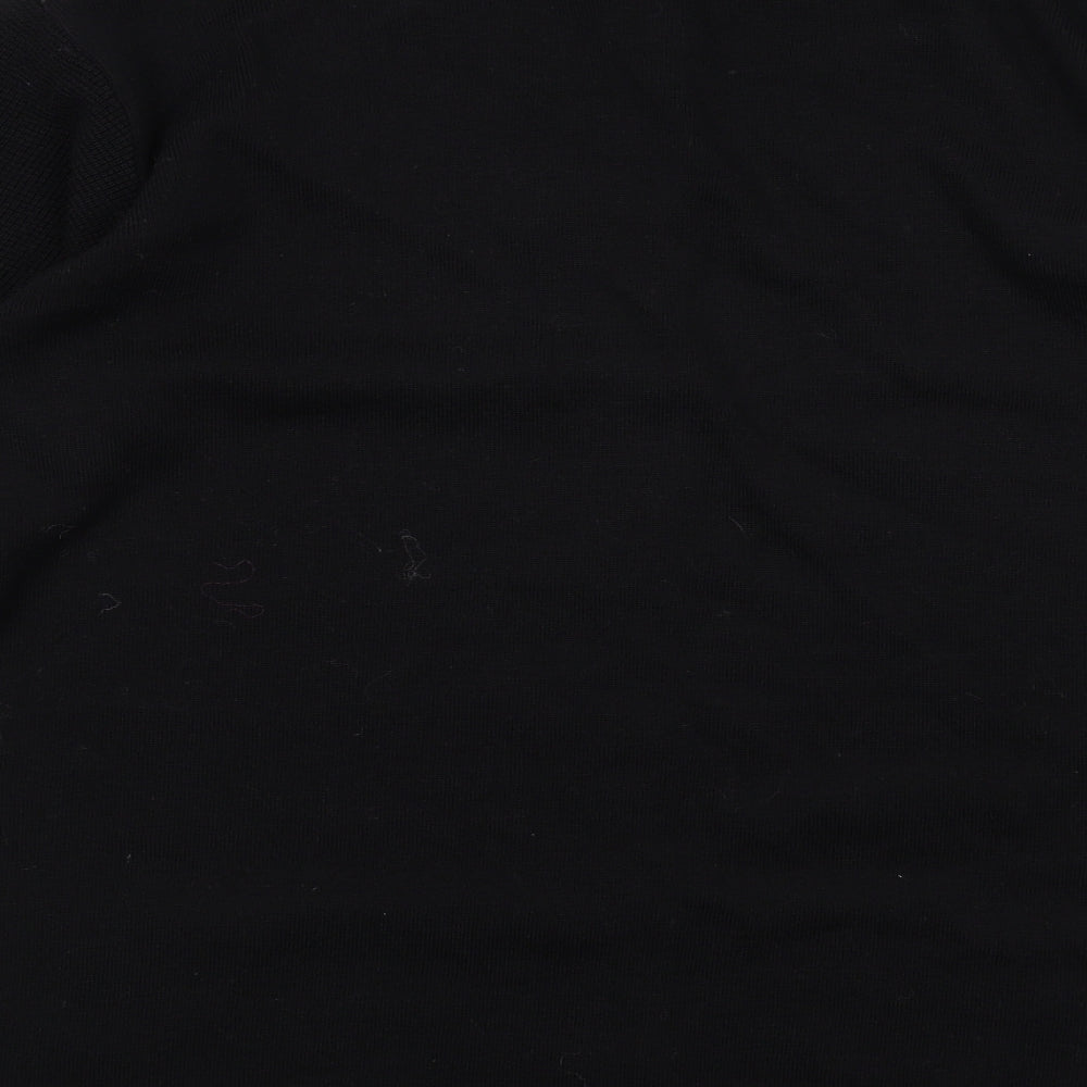 Gerry Weber Womens Black Collared Wool Cardigan Jumper Size 8