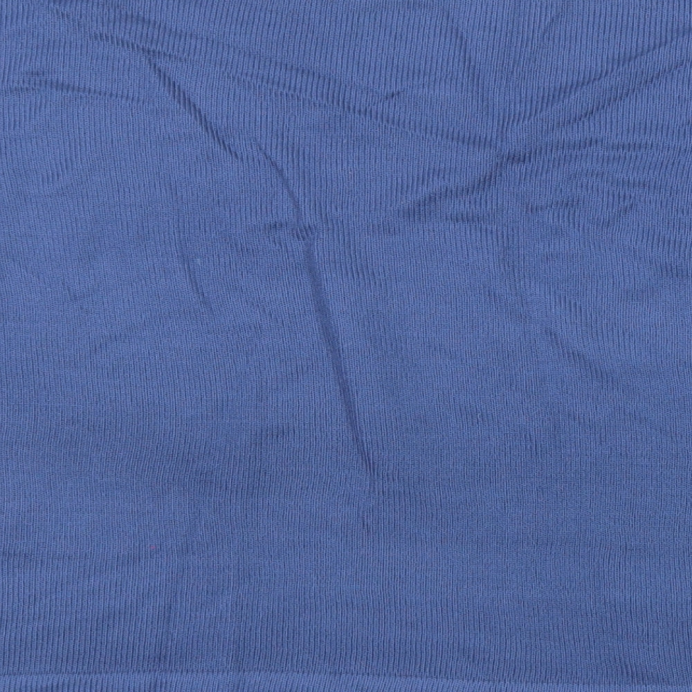 Damart Womens Blue Round Neck Acrylic Pullover Jumper Size 14 - Size 14-16