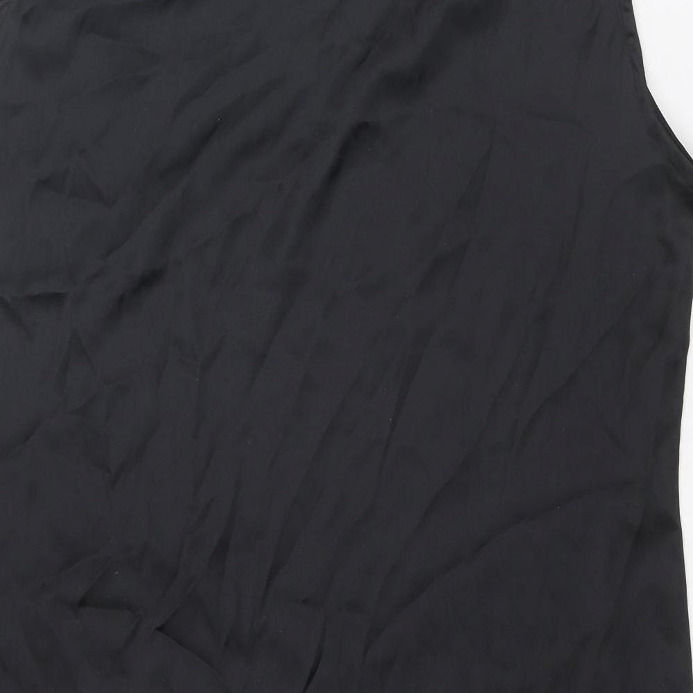 Madame Womens Black Polyester Shift Size XL V-Neck Pullover