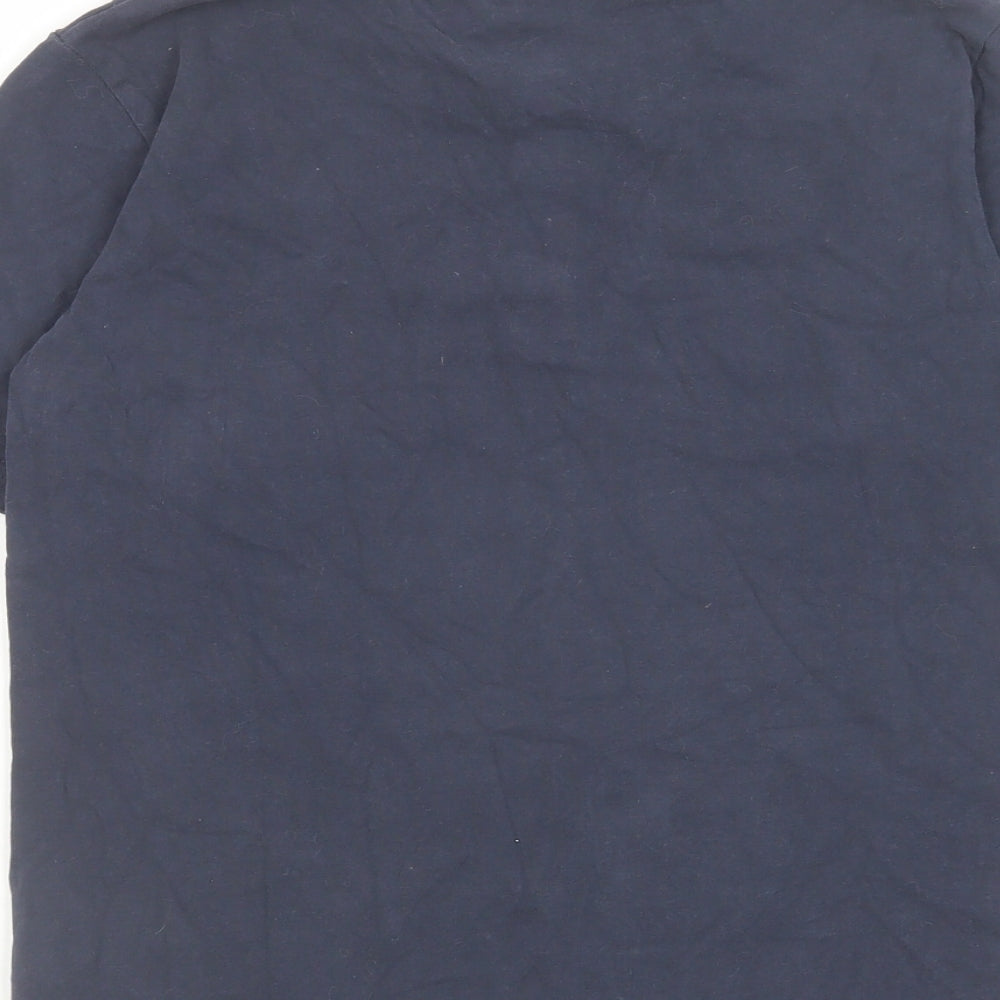 Mini Vanilla Boys Blue Cotton Basic Casual Size 12 Years V-Neck Button