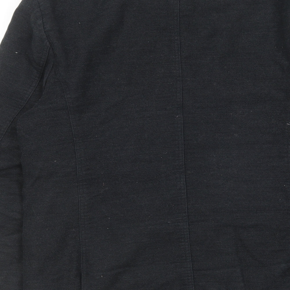 Pre End Mens Brown Polyester Jacket Size 38 Button - Pockets