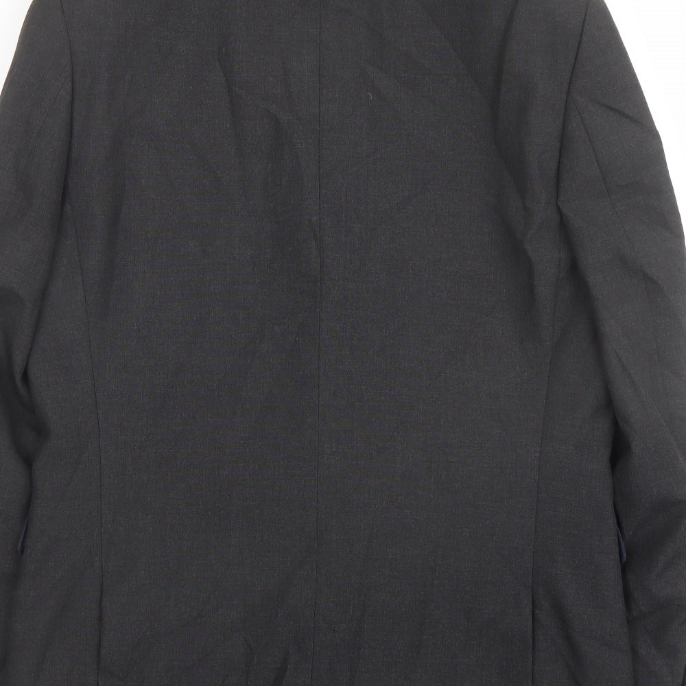 NEXT Mens Grey Polyester Jacket Suit Jacket Size 40 Regular