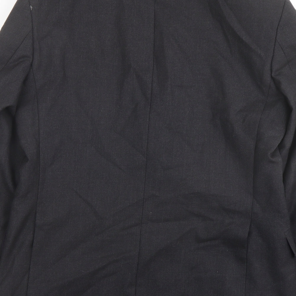 Marks & Spencer Mens Grey Wool Jacket Suit Jacket Size 38 Regular