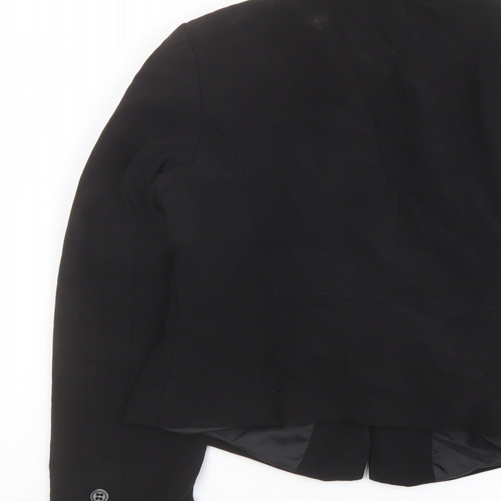 Marks & Spencer Womens Black Jacket Blazer Size 10 Button