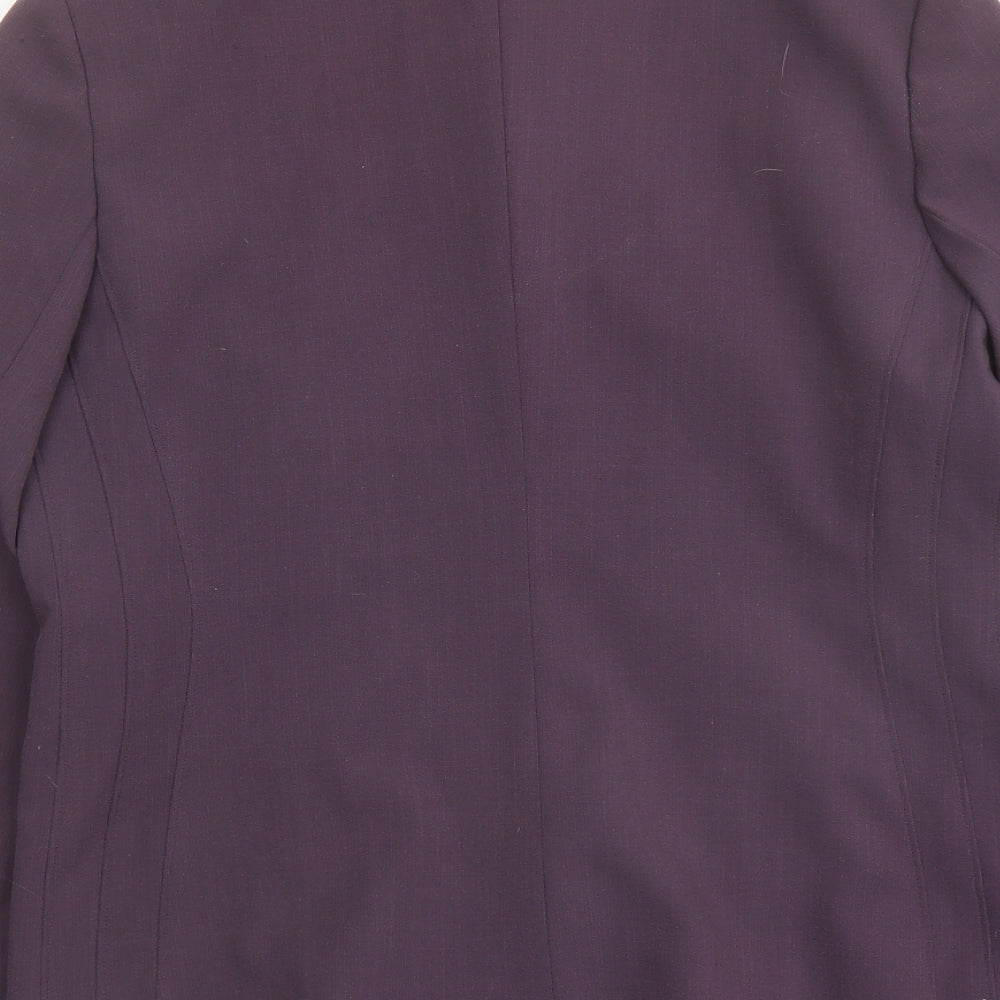 Lakeland Womens Purple Jacket Blazer Size 14 Button