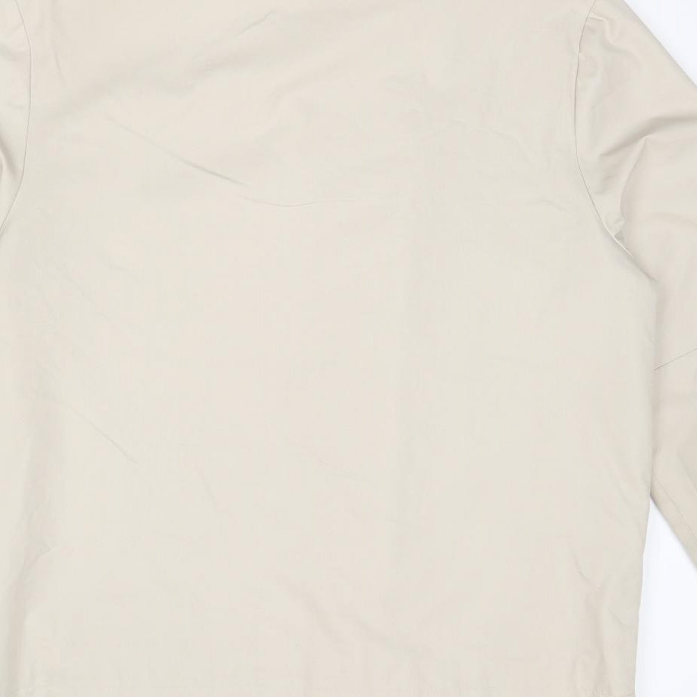 St Michael Womens Beige Jacket Size 12 Zip