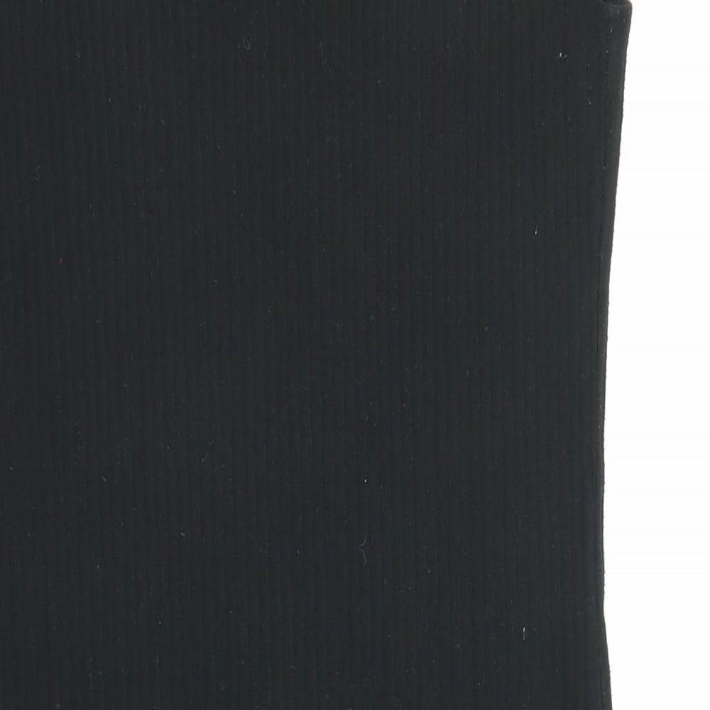 Brand and care label for Only women’s black polyester shift, size XL, boat neck pullover