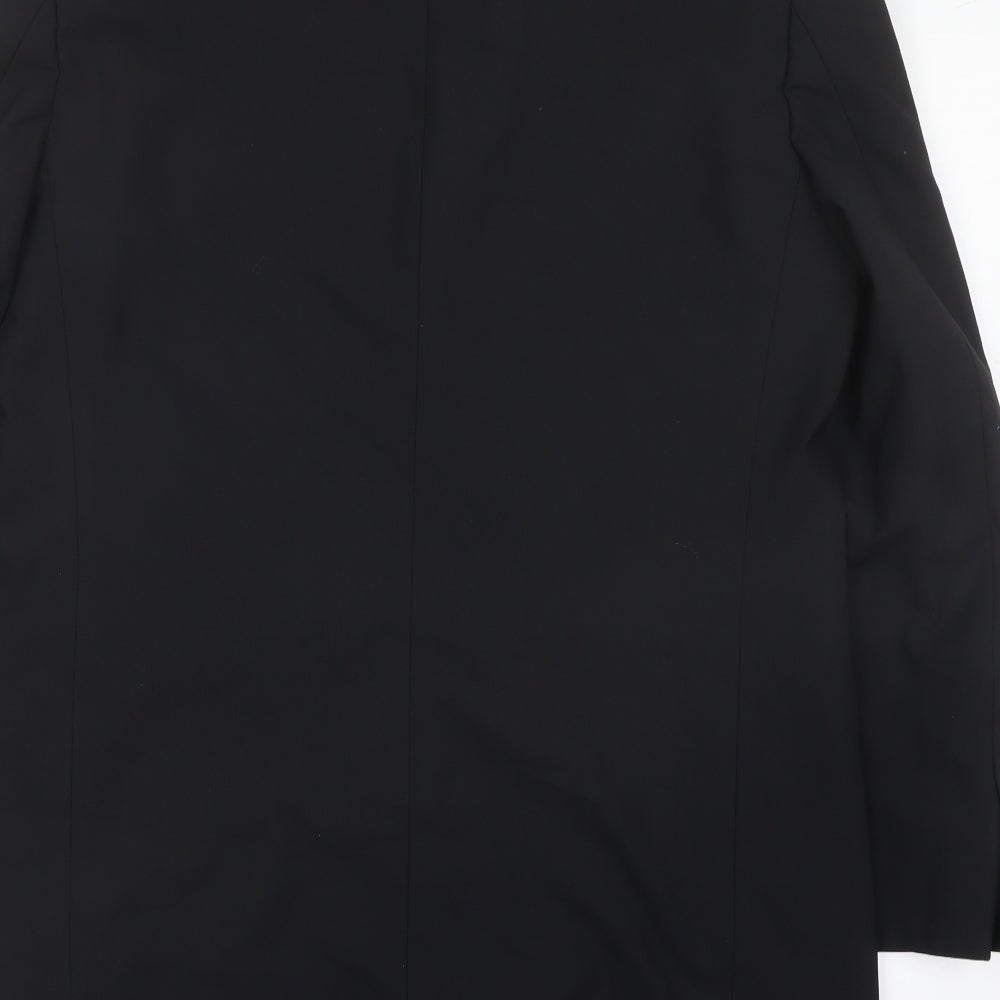 Marks & Spencer Mens Black Polyester Tuxedo Suit Jacket Size 40 Regular