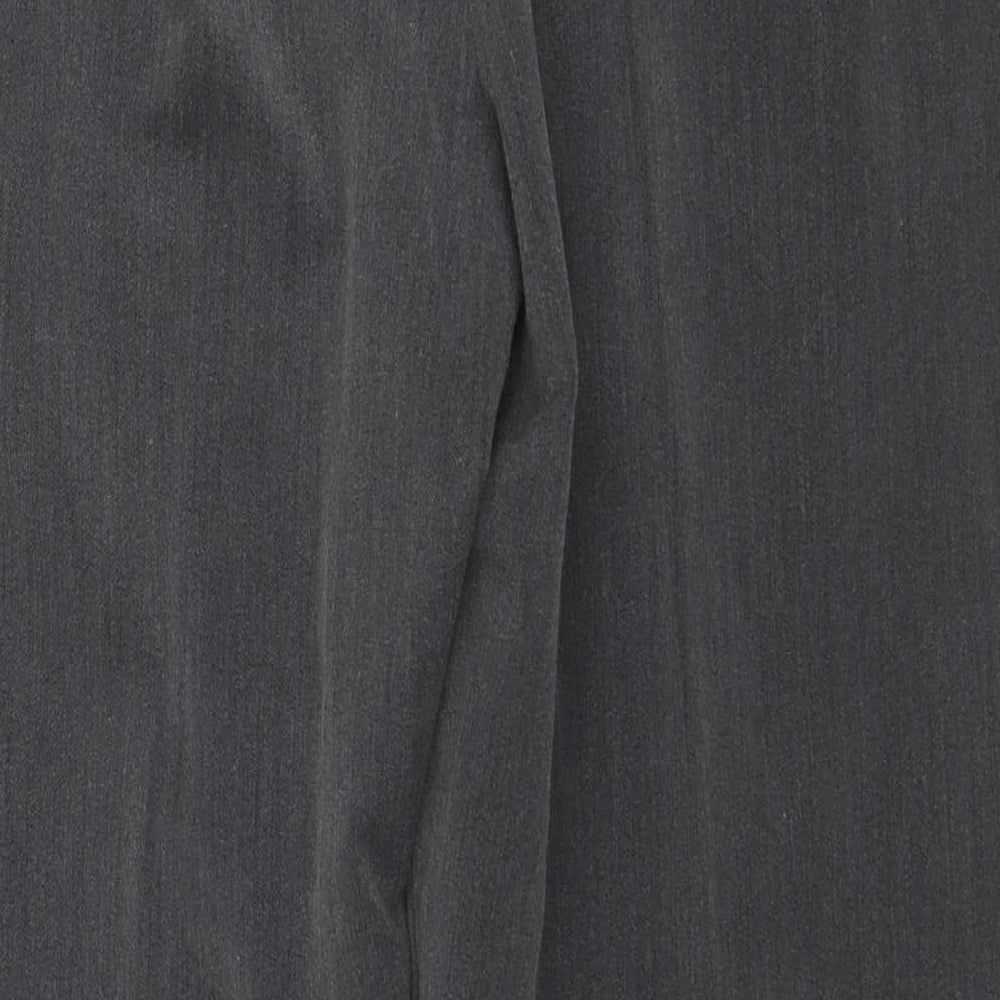 Maine New England Womens Grey Polyester Trousers Size 14 L27 in Regular Zip
