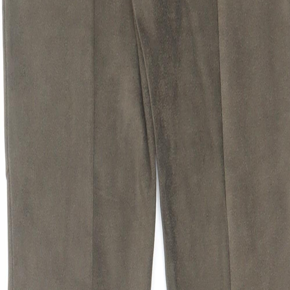 Voyelles Womens Green Polyester Carrot Leggings Size S L29 in Regular - Suede Style