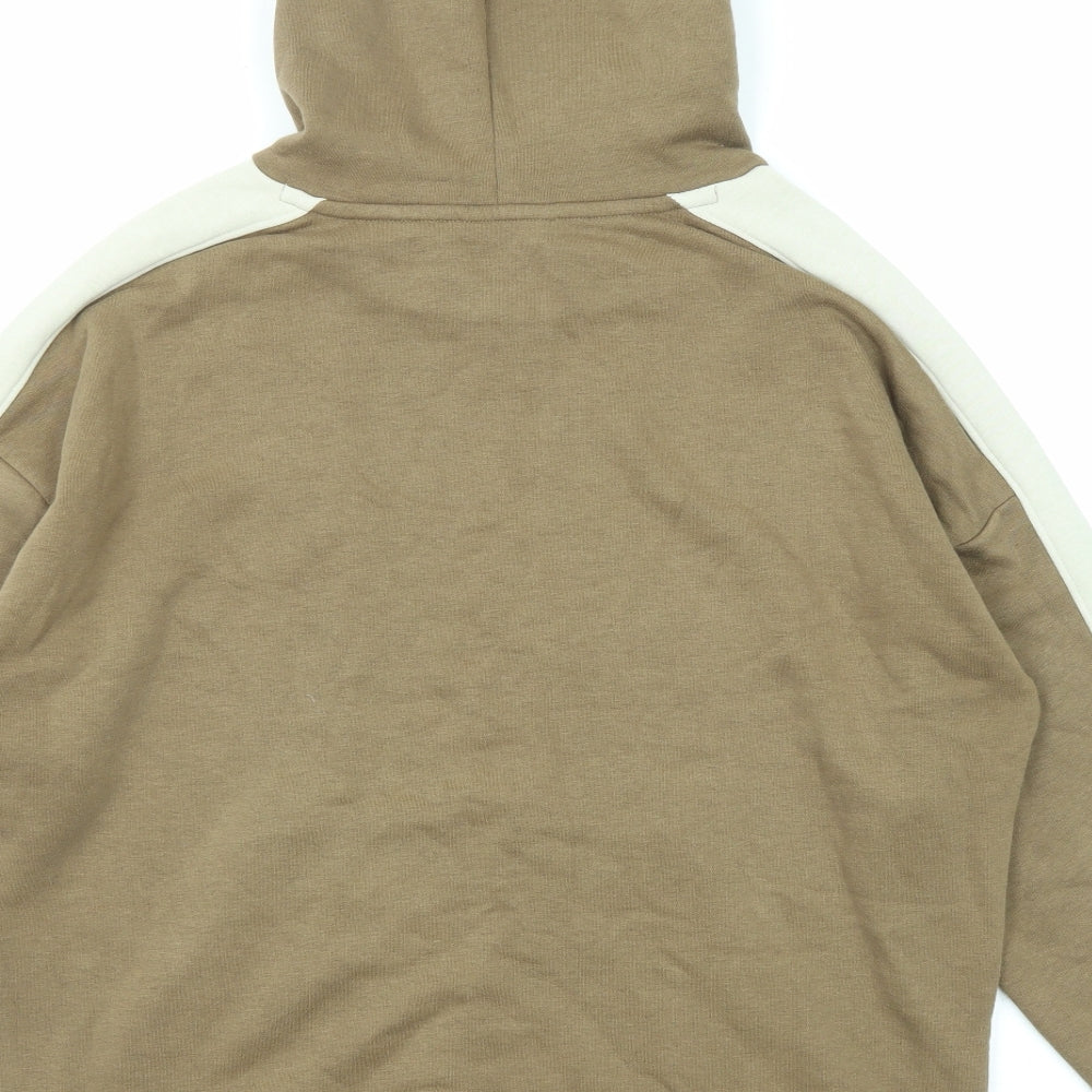 Signal Mens Brown Cotton Pullover Hoodie Size M