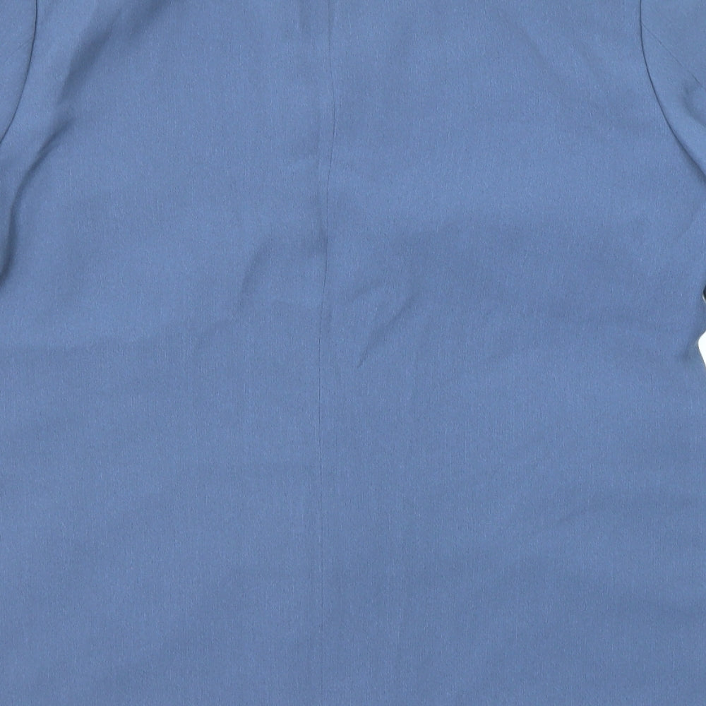 Marks and Spencer Womens Blue Jacket Size 16 Button