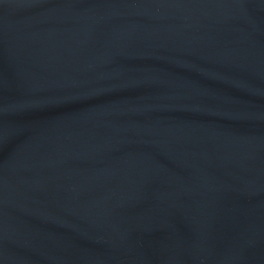 JERZEES Mens Black Cotton Pullover Sweatshirt Size M - Snowflake