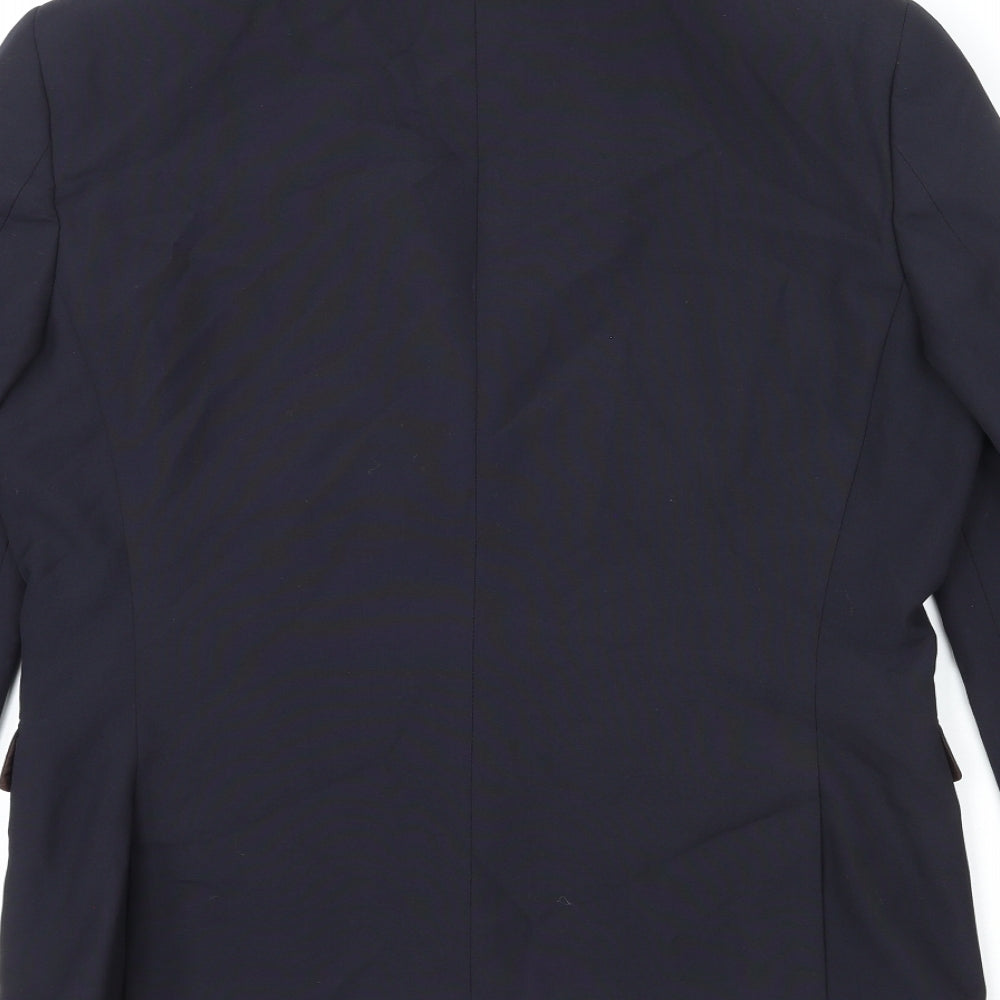 NEXT Mens Blue Polyester Jacket Suit Jacket Size 42 Regular