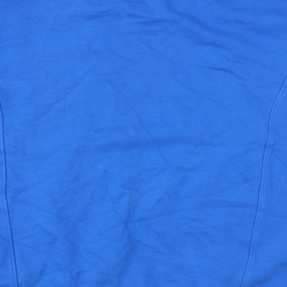 Zara Womens Blue Cotton Pullover Sweatshirt Size L Pullover - Souvenir of a time