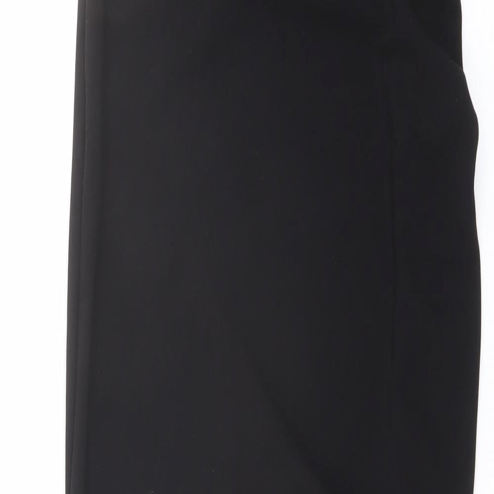 Zara Womens Black Polyester Bodycon Size XS Off the Shoulder Zip