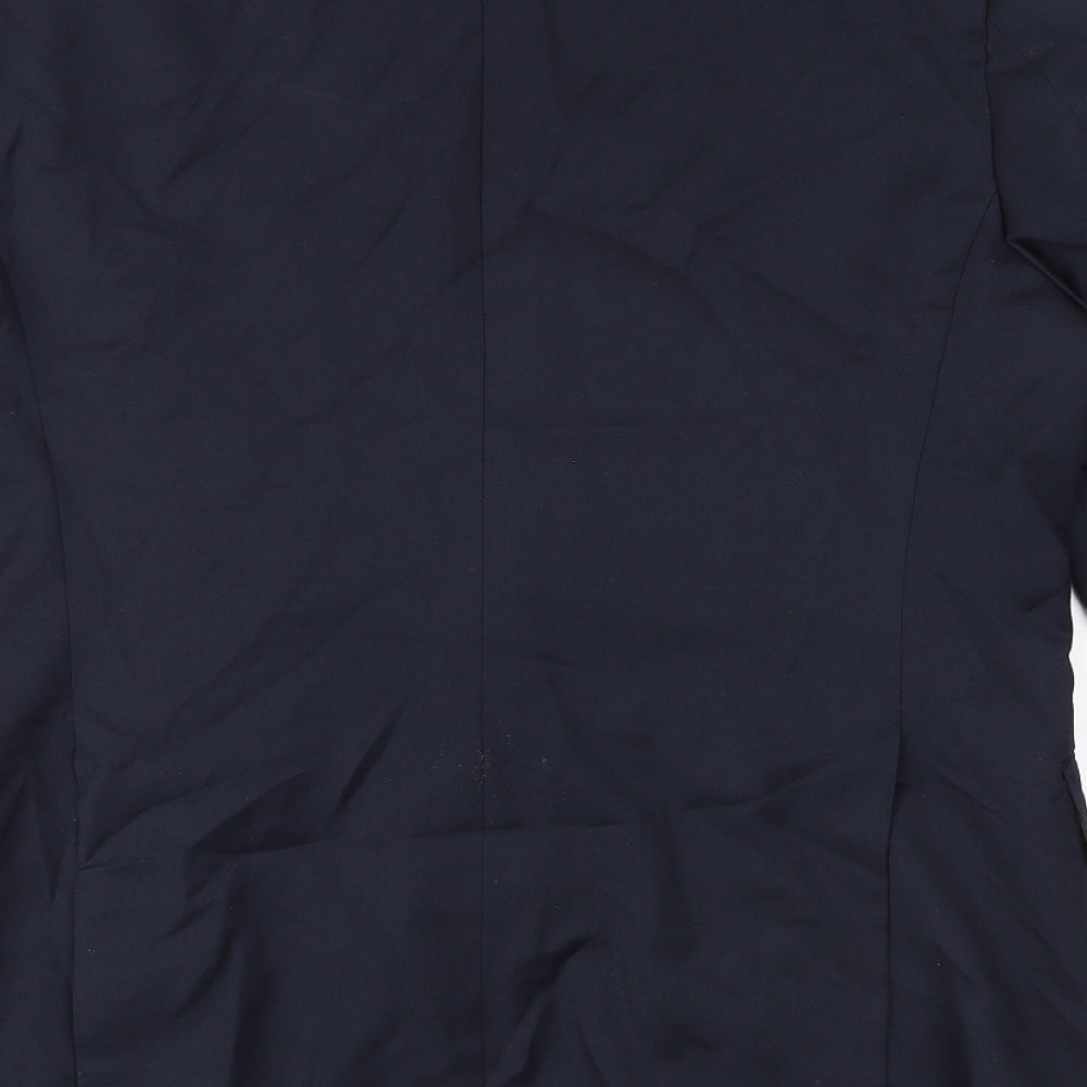 Marks & Spencer Mens Blue Wool Jacket Suit Jacket Size 40 Regular