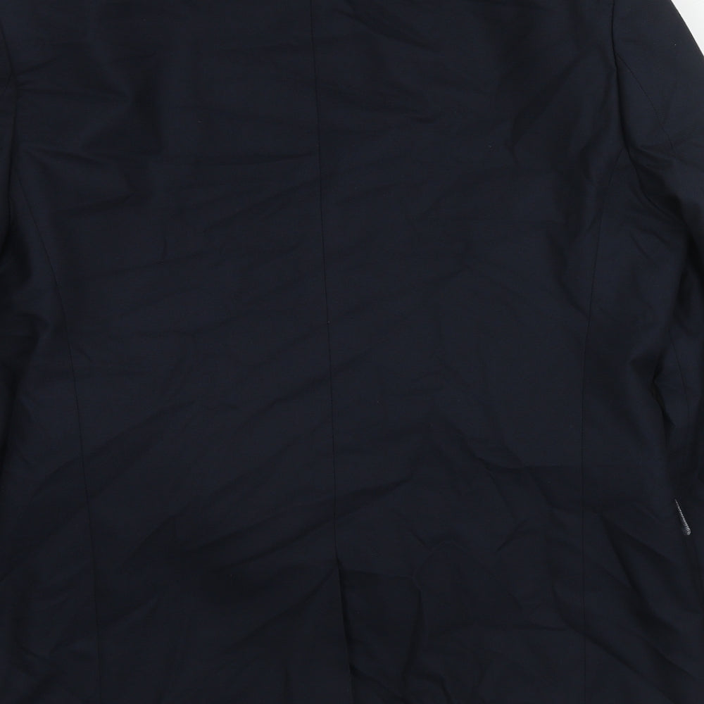 NEXT Mens Blue Polyester Jacket Suit Jacket Size 42 Regular