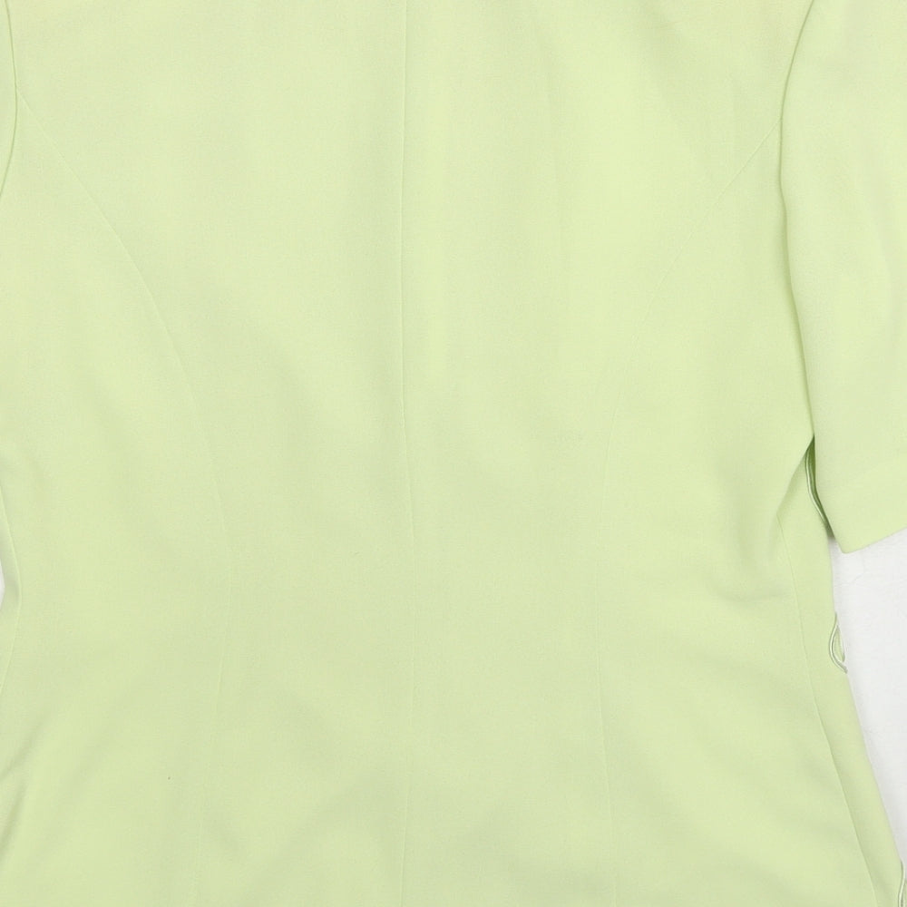 Gina Tricot Womens Green Jacket Blazer Size 10 Button