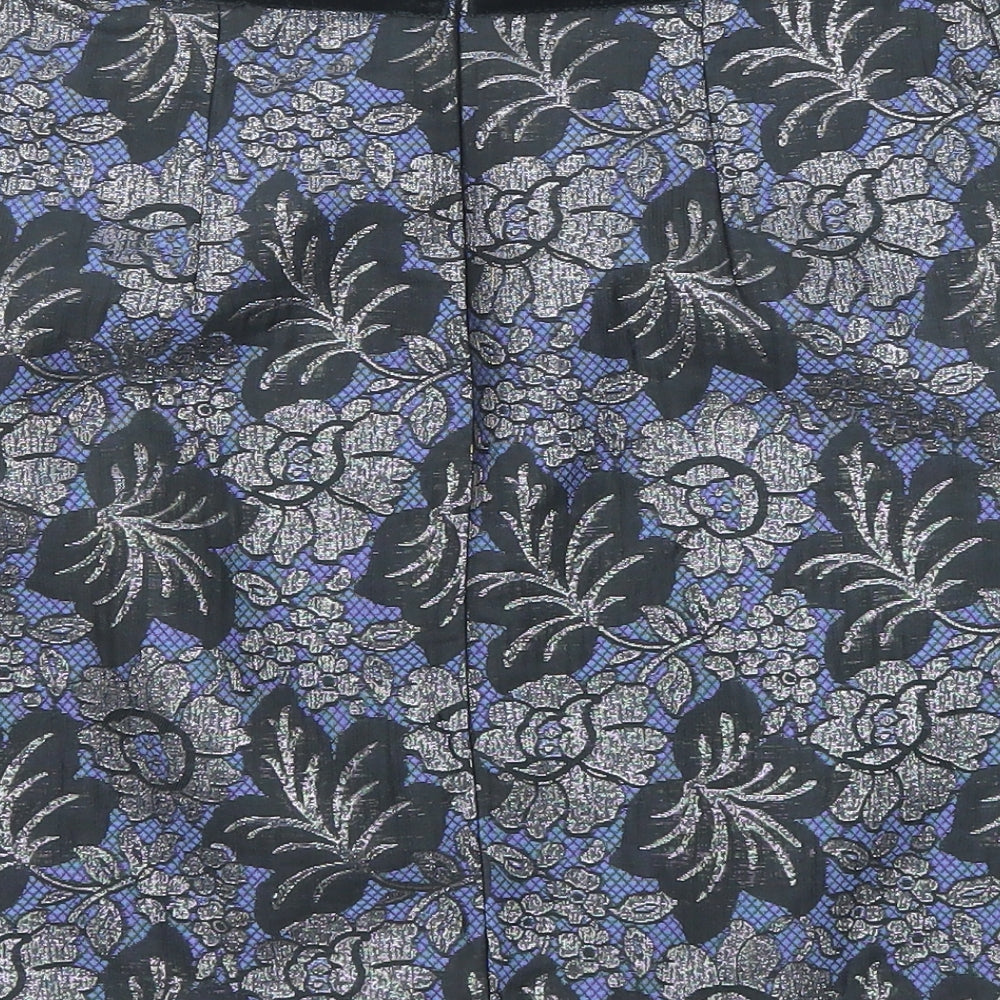 Oasis Womens Multicoloured Floral Polyester A-Line Skirt Size 8 Zip