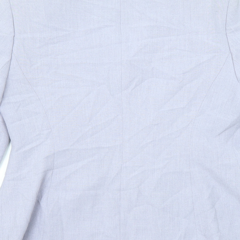 Richards Womens Purple Jacket Blazer Size 12 Button